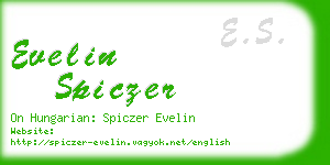 evelin spiczer business card